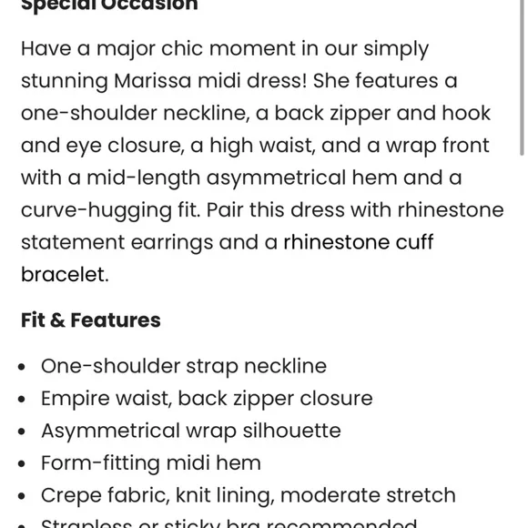 Marissa Asymmetrical  White One-Shoulder Dress Midi - Picture 5 of 7